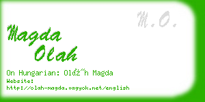 magda olah business card